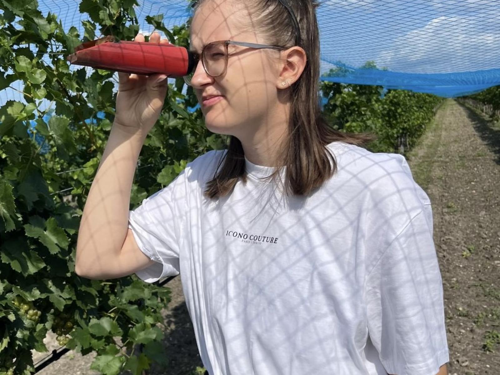 Katharina, die Jungwinzerin